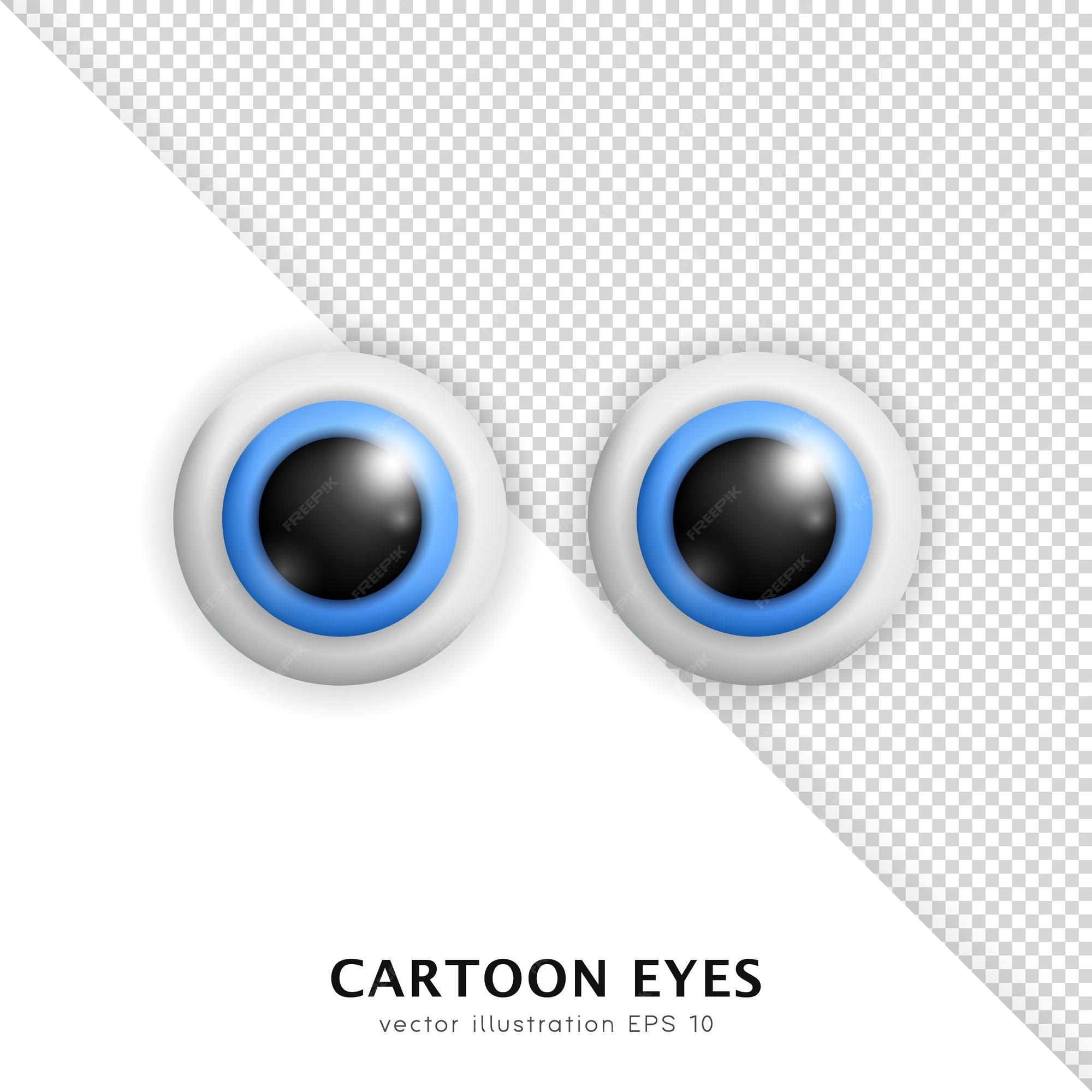Premium Vector | Three dimensional blue eyes. cartoon 3d human eyeballs with reflection and shadow closeup Premium Vector | Three dimensional blue eyes. cartoon 3d human eyeballs with reflection and shadow closeup