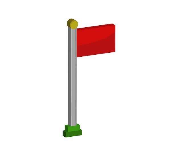 Three-dimensional flag