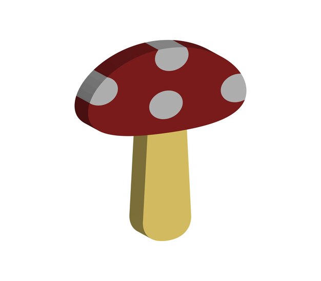 Three-dimensional mushroom