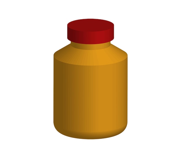 Three-dimensional pill bottle