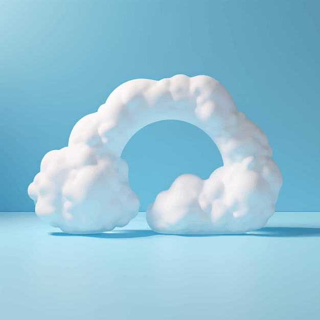 Vector three dimensional sky cloud heaven computing shadow network weather graphic internet wallpaper