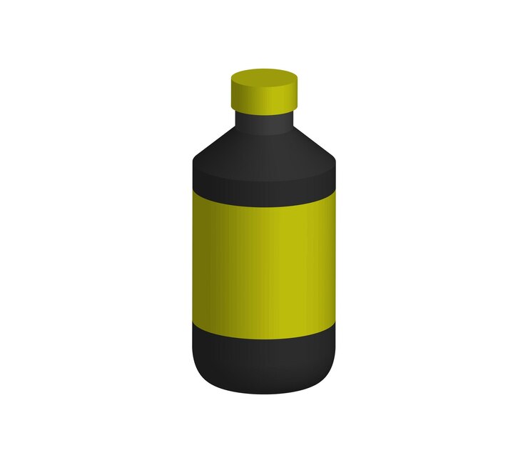 Vector three dimensional soda energy bottle