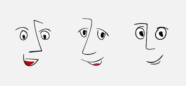 Continuous One-line Art of Smile Women Graphic by subujayd · Creative  Fabrica