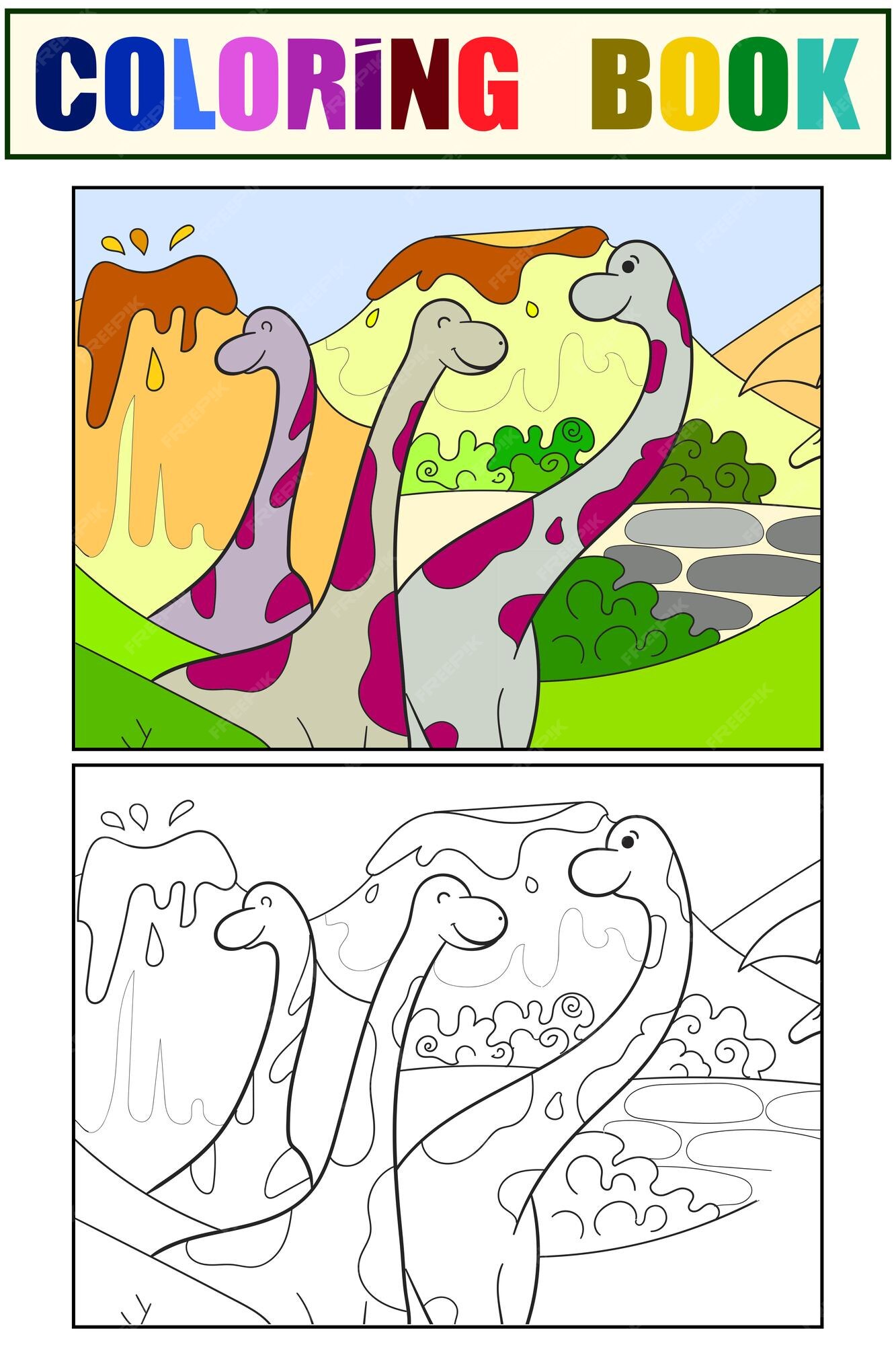 Kids Coloring Book Kit, Dinosaurs | Arteza