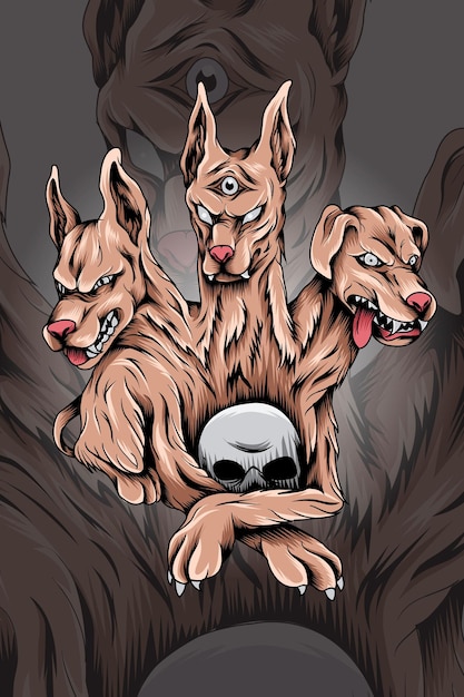 Cerberus Hell Hound Vector  Photo Free Trial  Bigstock