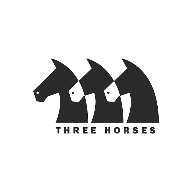 Three horse logo