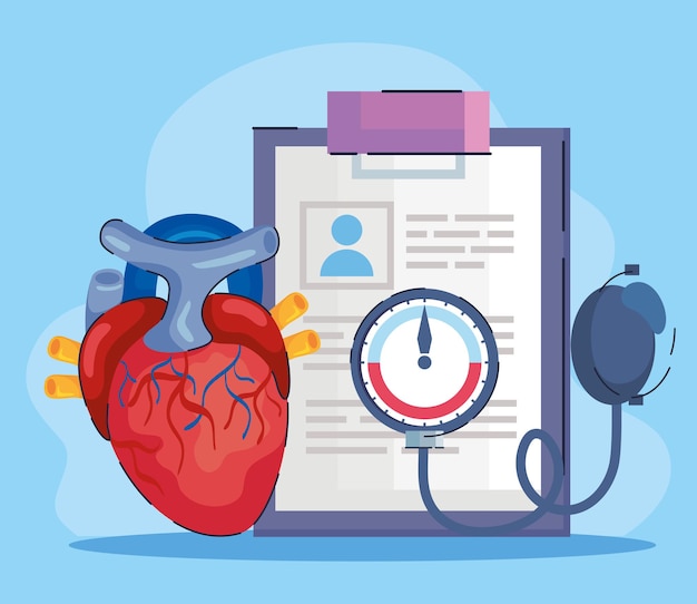 Vector three hypertension disease elements