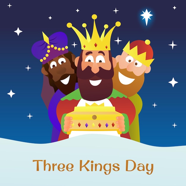 Vector three kings day