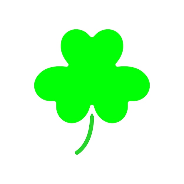 Three leaf clover line icon Greenery ecology forest green peace let's save nature cleanliness life Vector color icon on white background for business and advertising