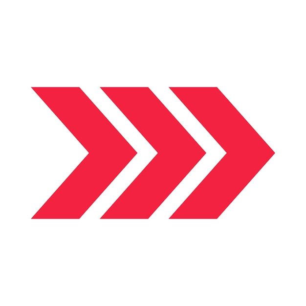 three red arrows pointing to the right