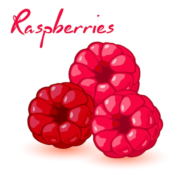 Three sweet ripe berries.