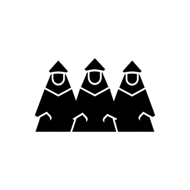 Vector three wise men icon simple vector illustration