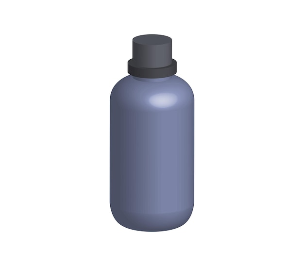 Threedimensional antiseptic bottle