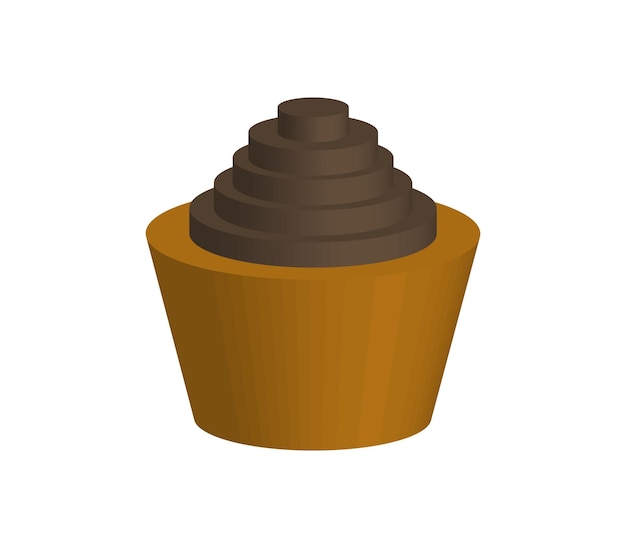 Threedimensional cupcake