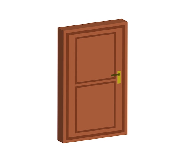 Threedimensional door