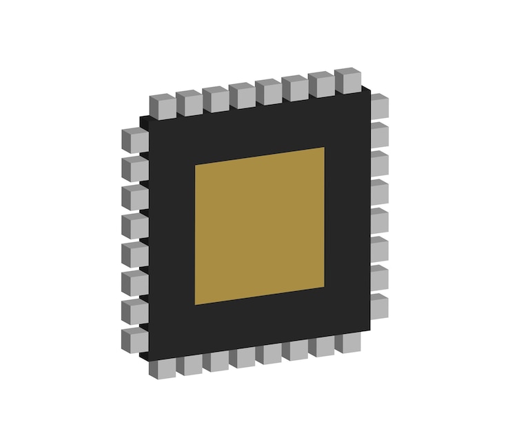 Vector threedimensional microchip