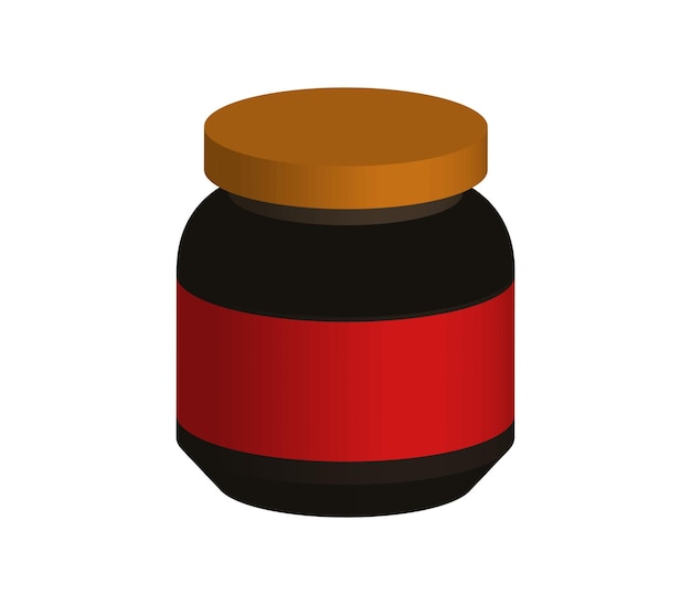 Vector threedimensional protein jar