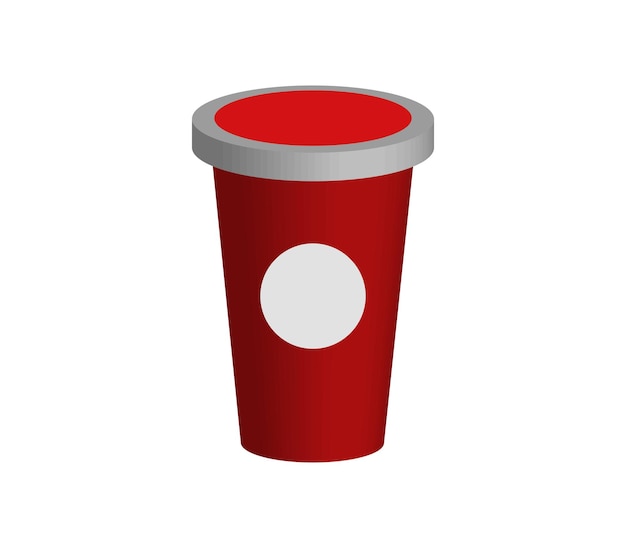 Threedimensional soda cup