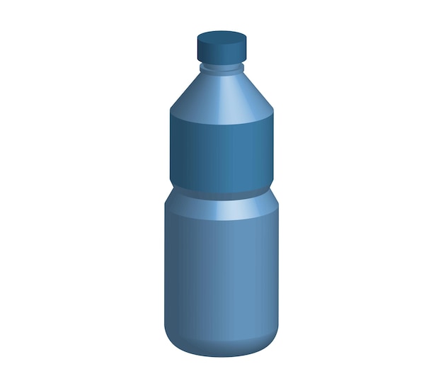 Threedimensional water bottle