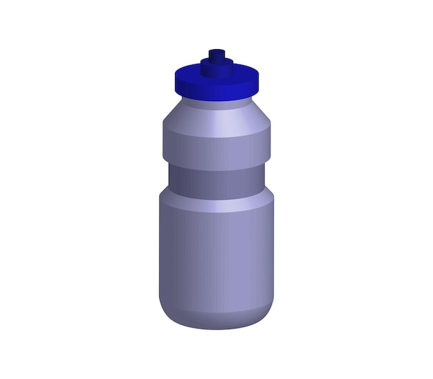 Threedimensional water bottle