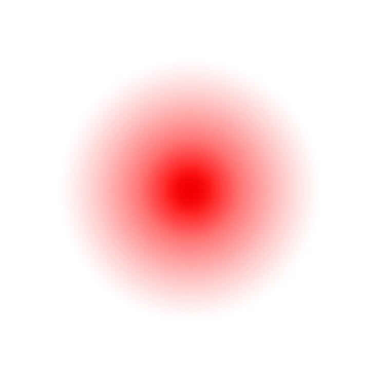 वेक्टर throat pain or joint pain target red circle vector icon pain localization spot of sore hurt
