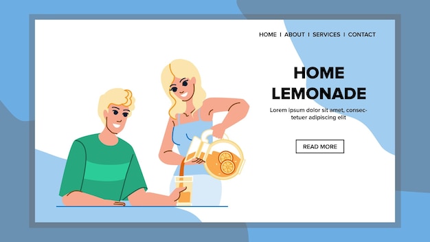 Thuis limonade vector