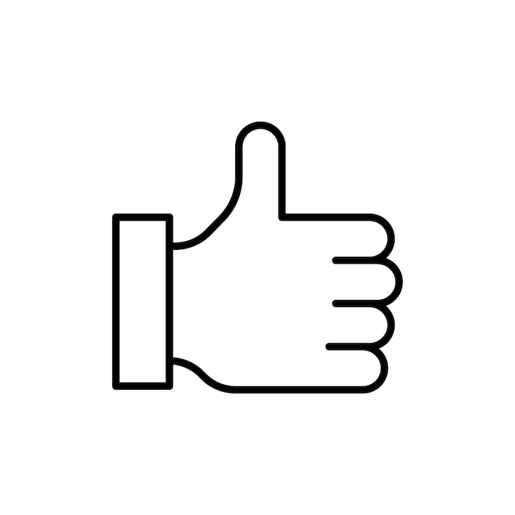 Vector thumb icon logo set vector