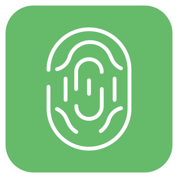 Vector thumb print icon vector image can be used for biometrics