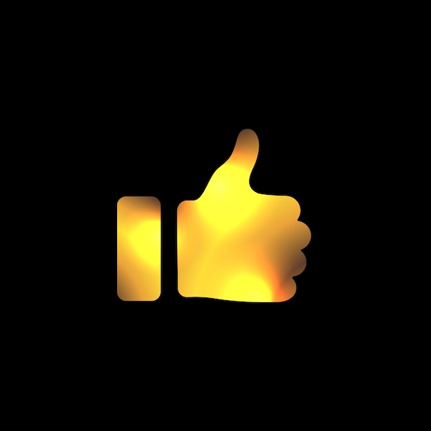 Vector thumb up and down sign icon illustration