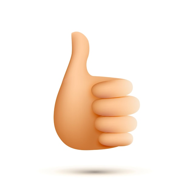 Vector thumb up sign icon illustration