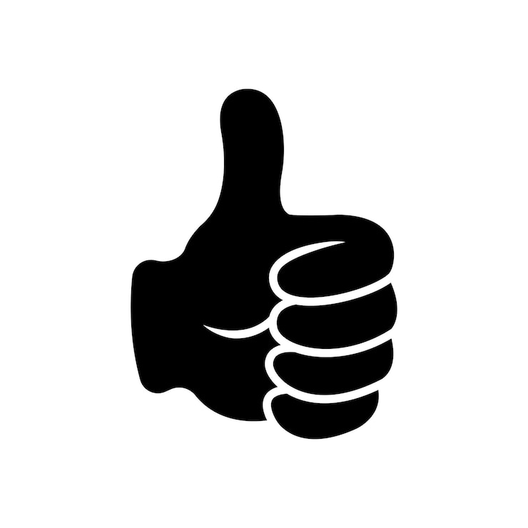 Vector thumb up thumb down icon vector design template in white background