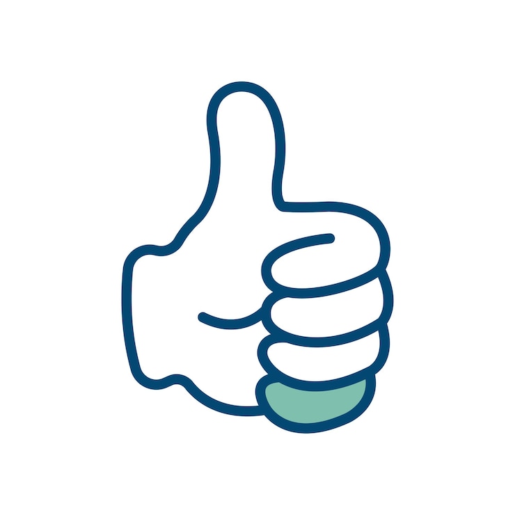 Vector thumb up thumb down icon vector design template in white background