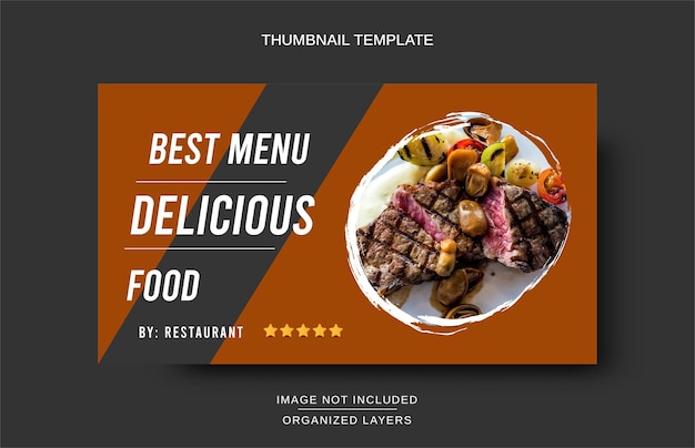 Vector thumbnail design for chanel food