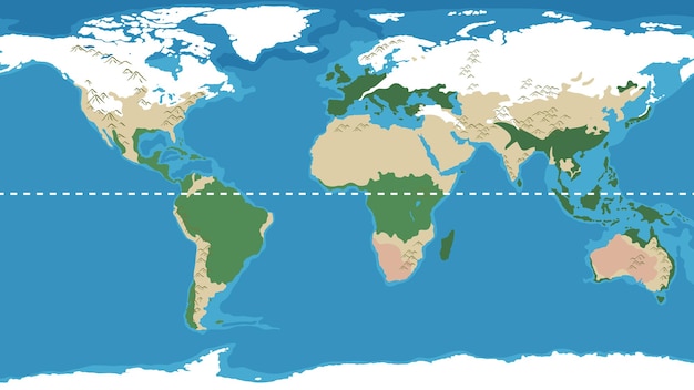 Vector thumbnail design with world map