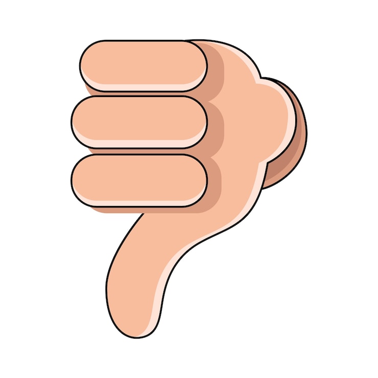 Vector thumbs down