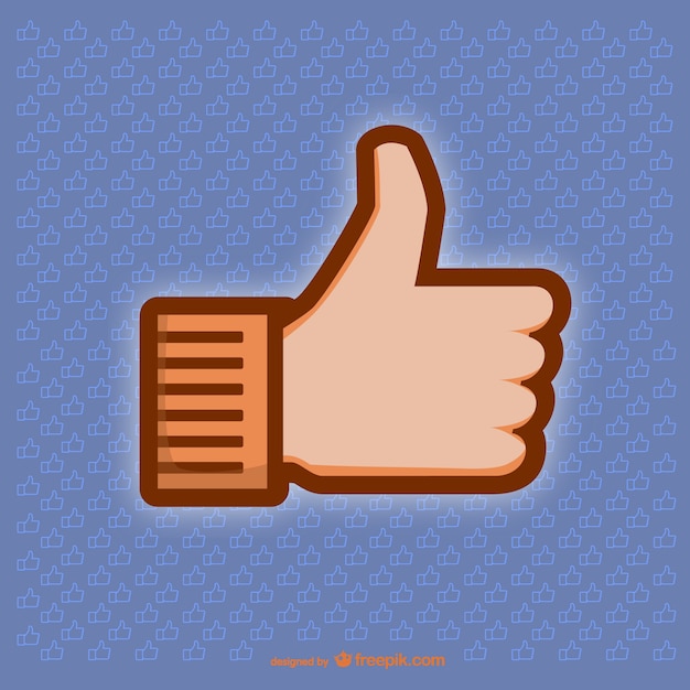 Vector thumbs up illustration