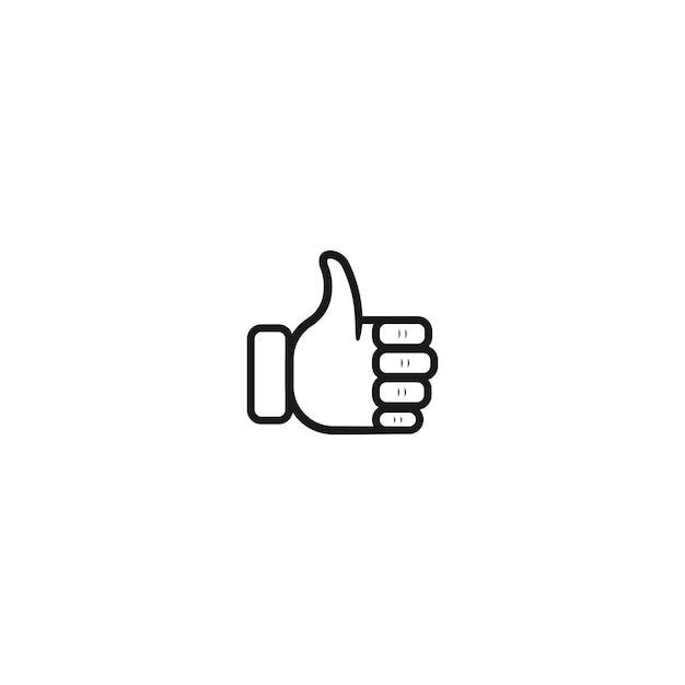 Vector thumbs up or like vector icon