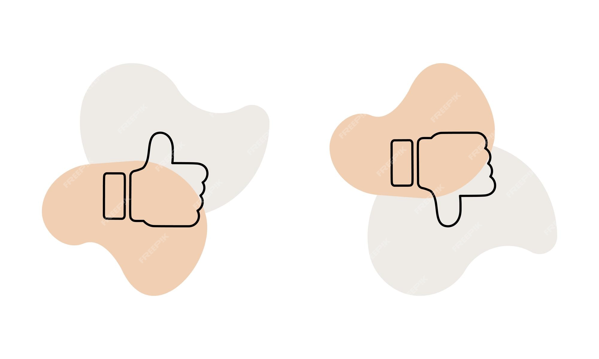 Thumb down icon against and no symbol flat Vector Image