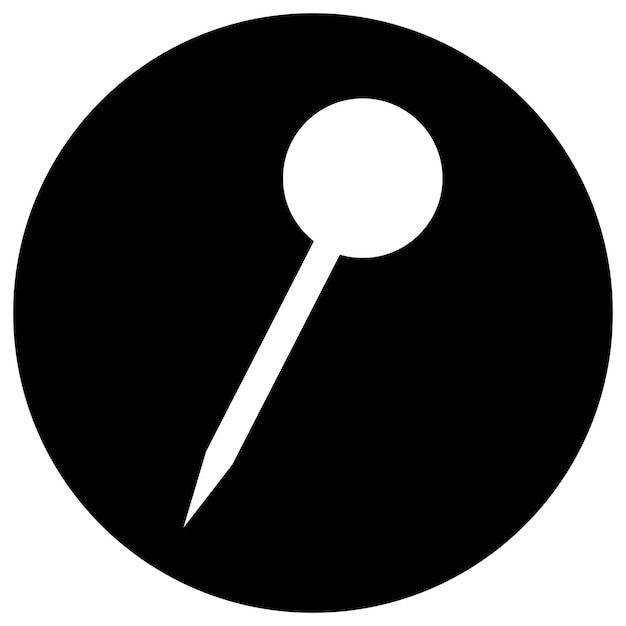 Thumbtack icon vector