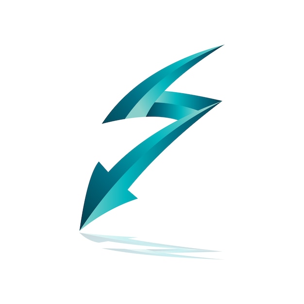 Thunder Arrow Met Letter S-logo