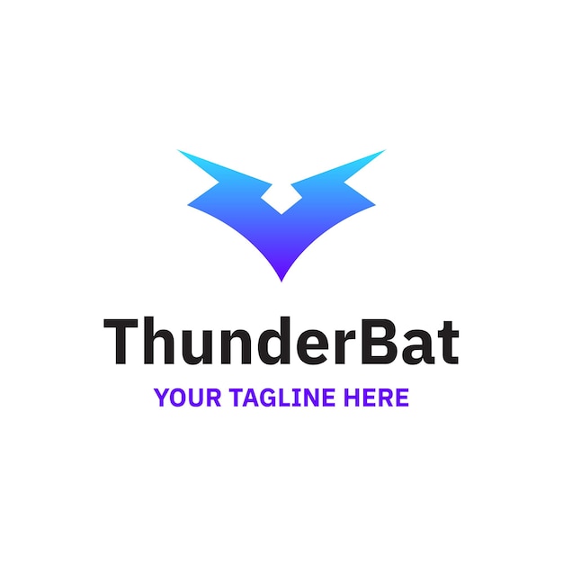 Logo del pipistrello volante thunder