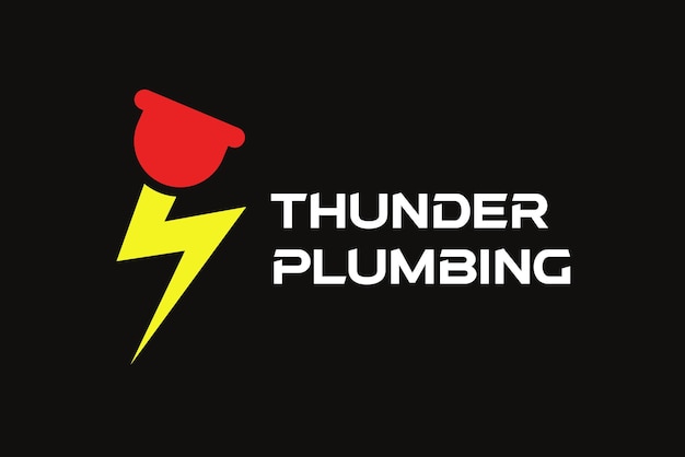 Thunder Plumbing Logo Design