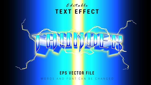 Thunder text effect