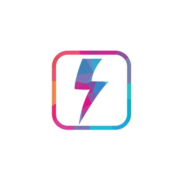 Thunderbolt logo and symbol vector