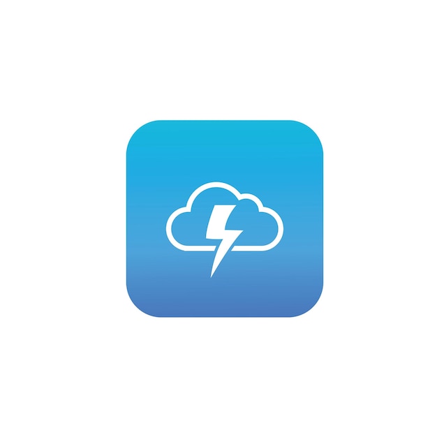 Thunderbolt logo and symbol vector