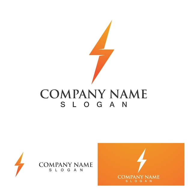 Thunderbolt logo and symbol vector