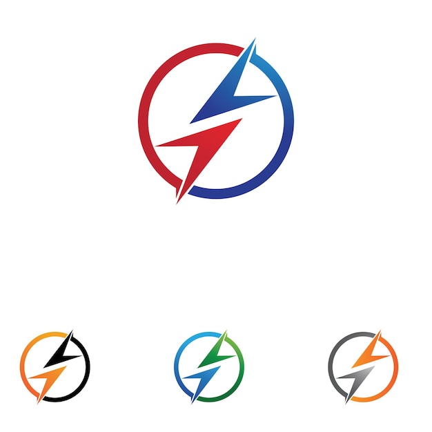 Thunderbolt logo and symbol vector