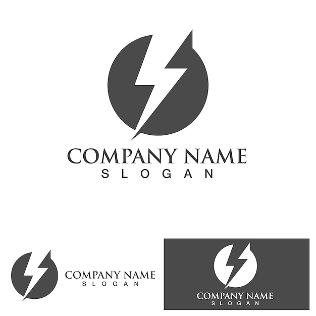 Thunderbolt logo and symbol vector