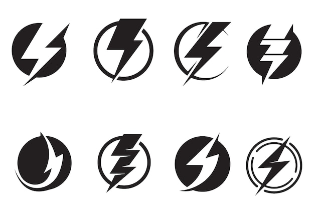 Thunderbolt logo and symbol vector