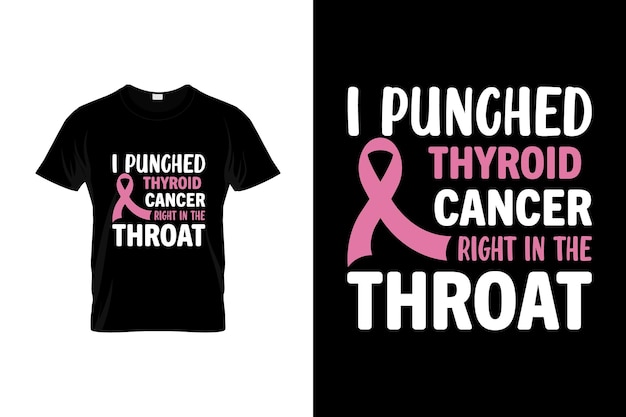 甲状腺がんのtシャツのデザインまたは甲状腺がんのポスターのデザイン甲状腺がんの引用甲状腺がんの引用